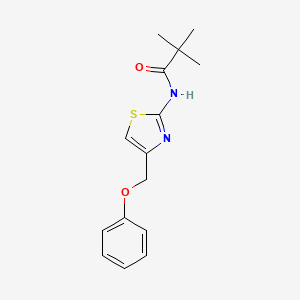 2,2-dimethyl-N-[4-(phenoxymethyl)-1,3-thiazol-2-yl]propanamide