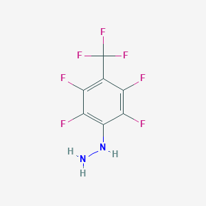 molecular formula C7H3F7N2 B108026 [2,3,5,6-四氟-4-(三氟甲基)苯基]肼 CAS No. 1868-85-5