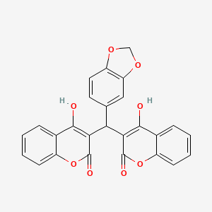 3,3'-[(2H-1,3-Benzodioxol-5-yl)methylene]bis(4-hydroxy-2H-1-benzopyran-2-one)