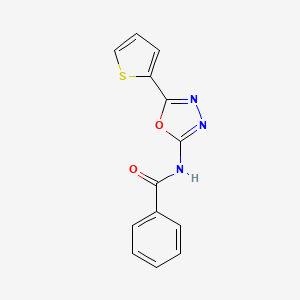 N-(5-thiophen-2-yl-1,3,4-oxadiazol-2-yl)benzamide