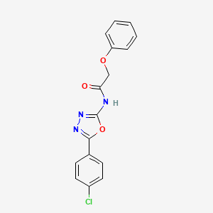 N-[5-(4-chlorophenyl)-1,3,4-oxadiazol-2-yl]-2-phenoxyacetamide