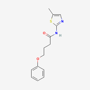 N-(5-methyl-1,3-thiazol-2-yl)-4-phenoxybutanamide