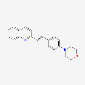 4-[4-(2-Quinolin-2-ylethenyl)phenyl]morpholine