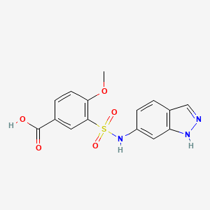 3-(1H-indazol-6-ylsulfamoyl)-4-methoxybenzoic acid