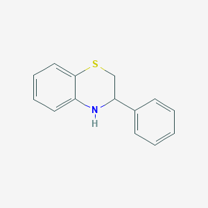 molecular formula C14H13NS B10802699 3-phenyl-3,4-dihydro-2H-1,4-benzothiazine 