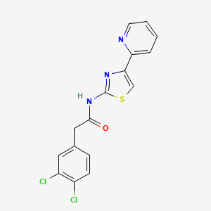 2-(3,4-dichlorophenyl)-N-(4-pyridin-2-yl-1,3-thiazol-2-yl)acetamide