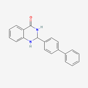 2-(4-Phenylphenyl)-1,2,3,4-tetrahydroquinazolin-4-one