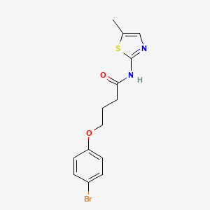 4-(4-bromophenoxy)-N-(5-methyl-1,3-thiazol-2-yl)butanamide