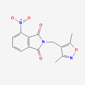 2-[(3,5-Dimethyl-1,2-oxazol-4-yl)methyl]-4-nitroisoindole-1,3-dione