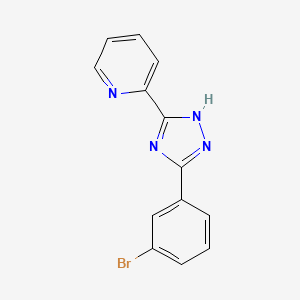 2-[3-(3-bromophenyl)-1H-1,2,4-triazol-5-yl]pyridine