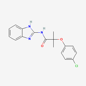 N-(1H-benzimidazol-2-yl)-2-(4-chlorophenoxy)-2-methylpropanamide