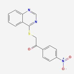 1-(4-Nitrophenyl)-2-quinazolin-4-ylsulfanylethanone