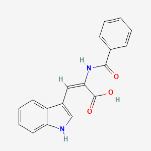 (E)-2-benzamido-3-(1H-indol-3-yl)prop-2-enoic acid