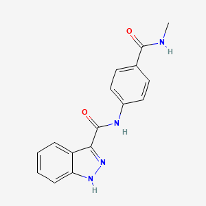 N-[4-(methylcarbamoyl)phenyl]-1H-indazole-3-carboxamide