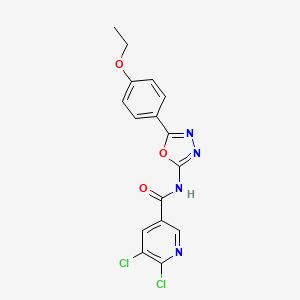 5,6-dichloro-N-[5-(4-ethoxyphenyl)-1,3,4-oxadiazol-2-yl]pyridine-3-carboxamide