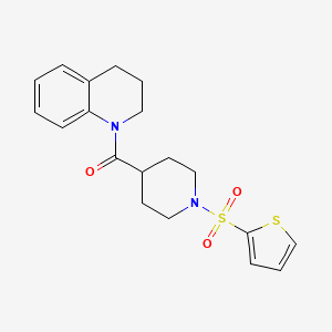 3,4-dihydro-2H-quinolin-1-yl-(1-thiophen-2-ylsulfonylpiperidin-4-yl)methanone