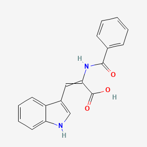 molecular formula C18H14N2O3 B10802885 2-Propenoic acid, 2-(benzoylamino)-3-(1H-indol-3-yl)-, (Z)- CAS No. 85622-38-4