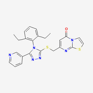 7-[[4-(2,6-Diethylphenyl)-5-pyridin-3-yl-1,2,4-triazol-3-yl]sulfanylmethyl]-[1,3]thiazolo[3,2-a]pyrimidin-5-one