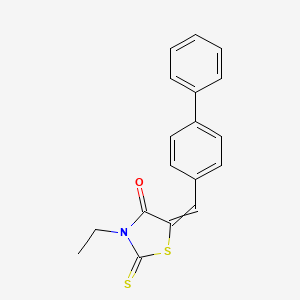 3-Ethyl-5-[(4-phenylphenyl)methylidene]-2-sulfanylidene-1,3-thiazolidin-4-one