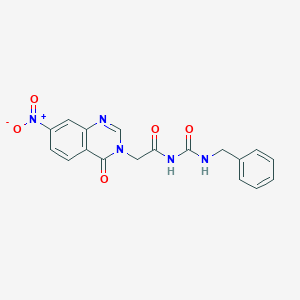 N-(benzylcarbamoyl)-2-(7-nitro-4-oxoquinazolin-3-yl)acetamide