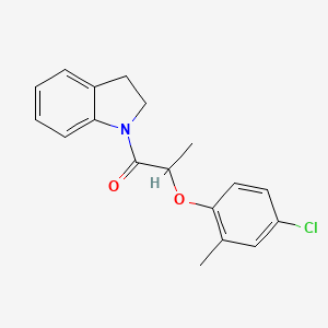 2-(4-Chloro-2-methylphenoxy)-1-(2,3-dihydroindol-1-yl)propan-1-one