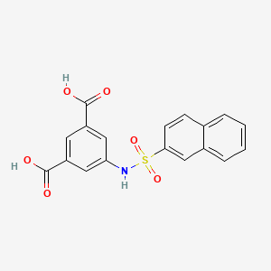 5-[(Naphthalen-2-ylsulfonyl)amino]benzene-1,3-dicarboxylic acid