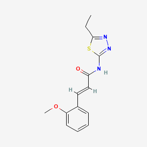 (E)-N-(5-ethyl-1,3,4-thiadiazol-2-yl)-3-(2-methoxyphenyl)prop-2-enamide