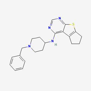 N-(1-Benzylpiperidin-4-yl)-6,7-dihydro-5H-cyclopenta[4,5]thieno[2,3-d]pyrimidin-4-amine