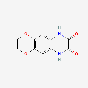 molecular formula C10H8N2O4 B10802942 2,3-Dihydro[1,4]dioxino[2,3-g]quinoxaline-7,8-diol 