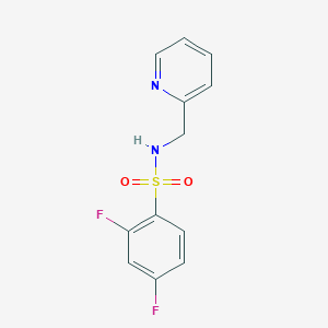 2,4-difluoro-N-(pyridin-2-ylmethyl)benzenesulfonamide