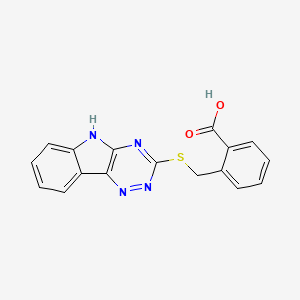 2-(5H-[1,2,4]triazino[5,6-b]indol-3-ylsulfanylmethyl)benzoic acid