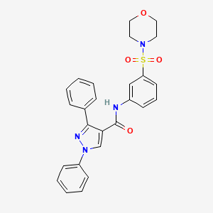 N-(3-morpholin-4-ylsulfonylphenyl)-1,3-diphenylpyrazole-4-carboxamide