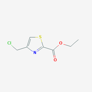 molecular formula C7H8ClNO2S B010803 Ethyl 4-(chloromethyl)-1,3-thiazole-2-carboxylate CAS No. 100960-16-5