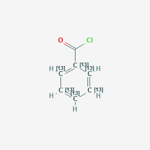 molecular formula C7H5ClO B108030 (1,2,3,4,5,6-13C6)环己三烯羰基氯 CAS No. 266308-67-2
