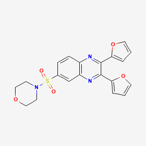 4-[2,3-Bis(furan-2-yl)quinoxalin-6-yl]sulfonylmorpholine