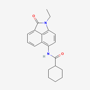 N-(1-ethyl-2-oxobenzo[cd]indol-6-yl)cyclohexanecarboxamide