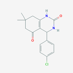 4-(4-chlorophenyl)-7,7-dimethyl-3,4,6,8-tetrahydro-1H-quinazoline-2,5-dione