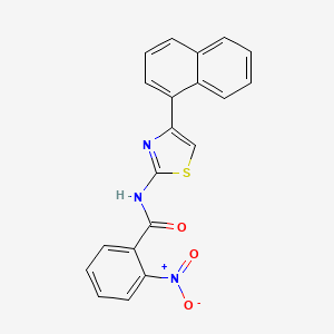 N-(4-naphthalen-1-yl-1,3-thiazol-2-yl)-2-nitrobenzamide