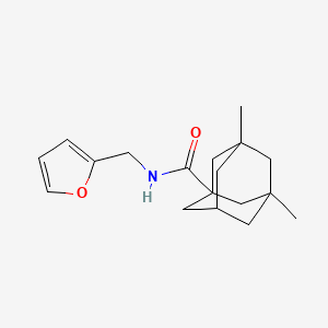 N-(furan-2-ylmethyl)-3,5-dimethyladamantane-1-carboxamide