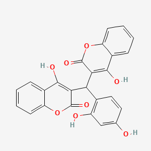 3-[(2,4-Dihydroxyphenyl)-(4-hydroxy-2-oxochromen-3-yl)methyl]-4-hydroxychromen-2-one