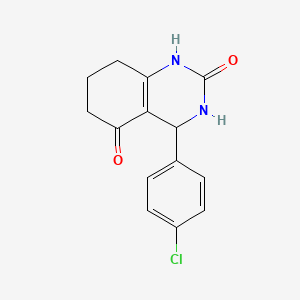 4-(4-Chlorophenyl)-1,3,4,6,7,8-hexahydroquinazoline-2,5-dione