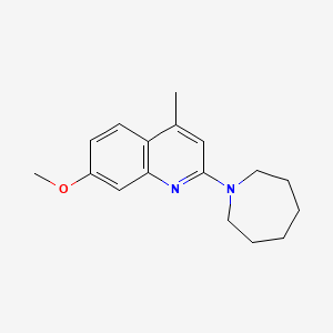 2-(Azepan-1-yl)-7-methoxy-4-methylquinoline