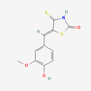 (5z)-5-(4-Hydroxy-3-methoxybenzylidene)-4-thioxo-1,3-thiazolidin-2-one