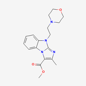 methyl 2-methyl-9-[2-(morpholin-4-yl)ethyl]-9H-imidazo[1,2-a]benzimidazole-3-carboxylate