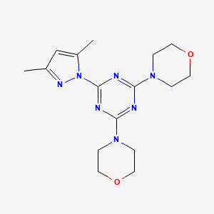 4-[6-(3,5-Dimethylpyrazolyl)-4-morpholin-4-yl-1,3,5-triazin-2-yl]morpholine