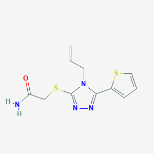 2-{[4-(prop-2-en-1-yl)-5-(thiophen-2-yl)-4H-1,2,4-triazol-3-yl]sulfanyl}acetamide