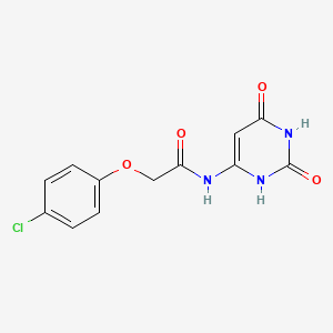 2-(4-chlorophenoxy)-N-(2,6-dioxo-1,2,3,6-tetrahydropyrimidin-4-yl)acetamide