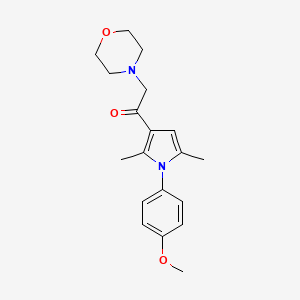 1-[1-(4-methoxyphenyl)-2,5-dimethyl-1H-pyrrol-3-yl]-2-(morpholin-4-yl)ethanone