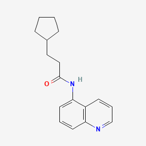 N-5-Quinolinyl-cyclopentanepropanamide