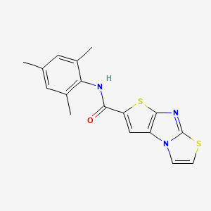 N-mesitylthieno[1,2]imidazo[3,4-b]thiazole-2-carboxamide